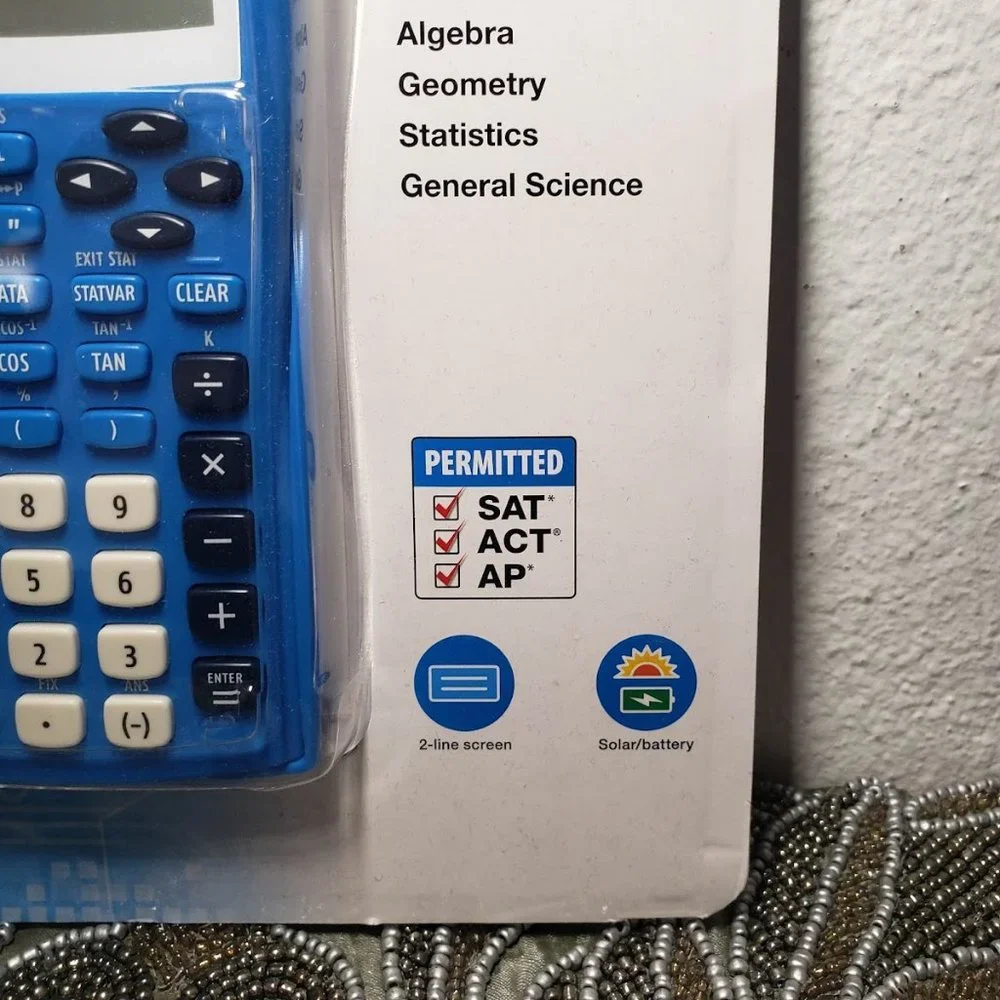 New Texas Instruments TI-30X IIS Scientific Calculator Blue solar battery School